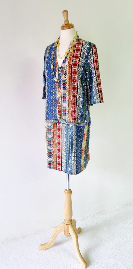 f.o.r.d.a.y.s - Bright and Cheerful Summer Straight Stretch Dress