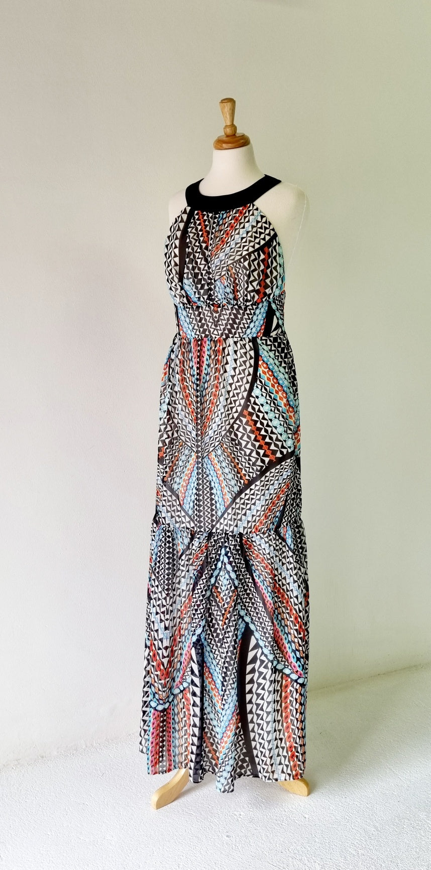 Ice Cube - Imported Lined Maxi Dress With Eye Catching Print