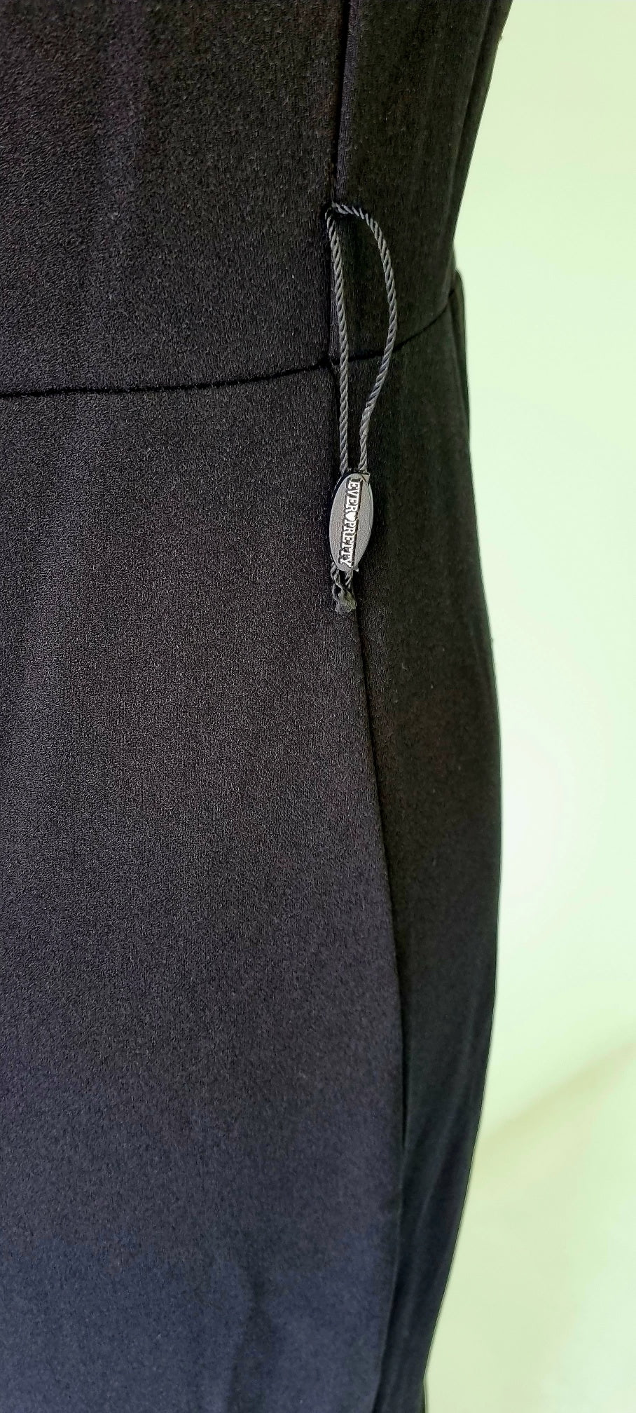 Ever Pretty - Black Boat Neckline Strap High-Low Formal Tulle Dress