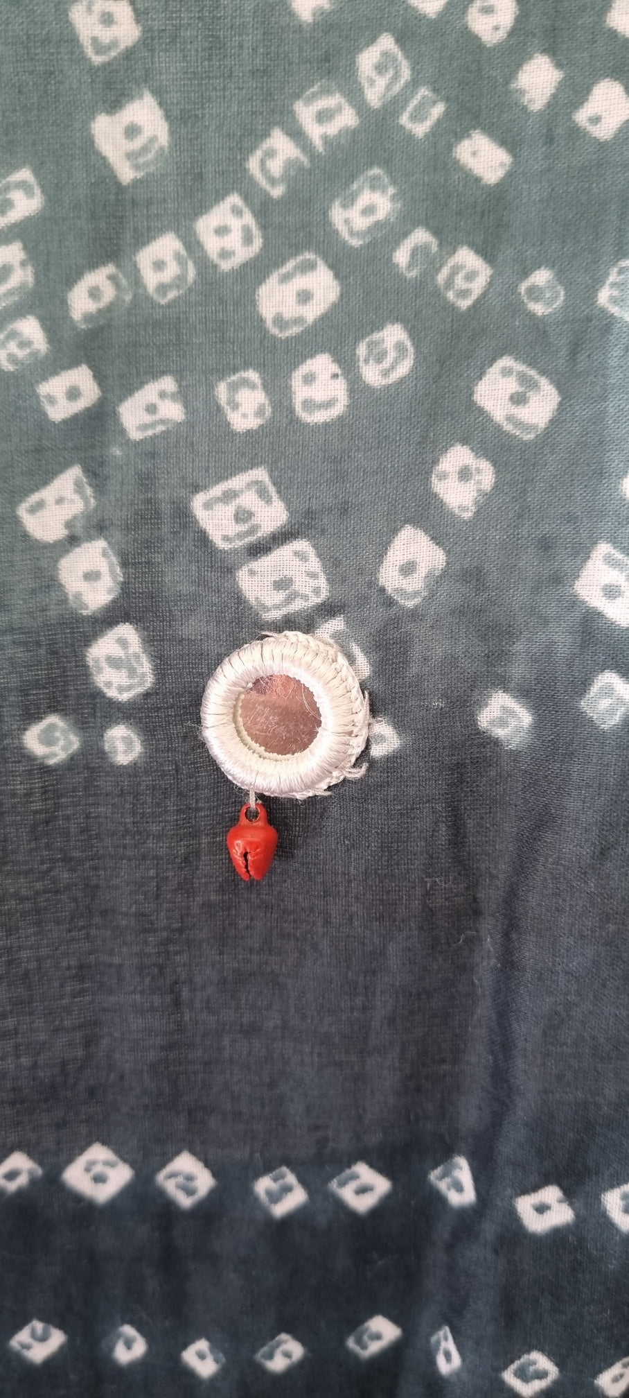 No Brand - Shades of Green Island Style Cotton Short Sleeve Throw Over