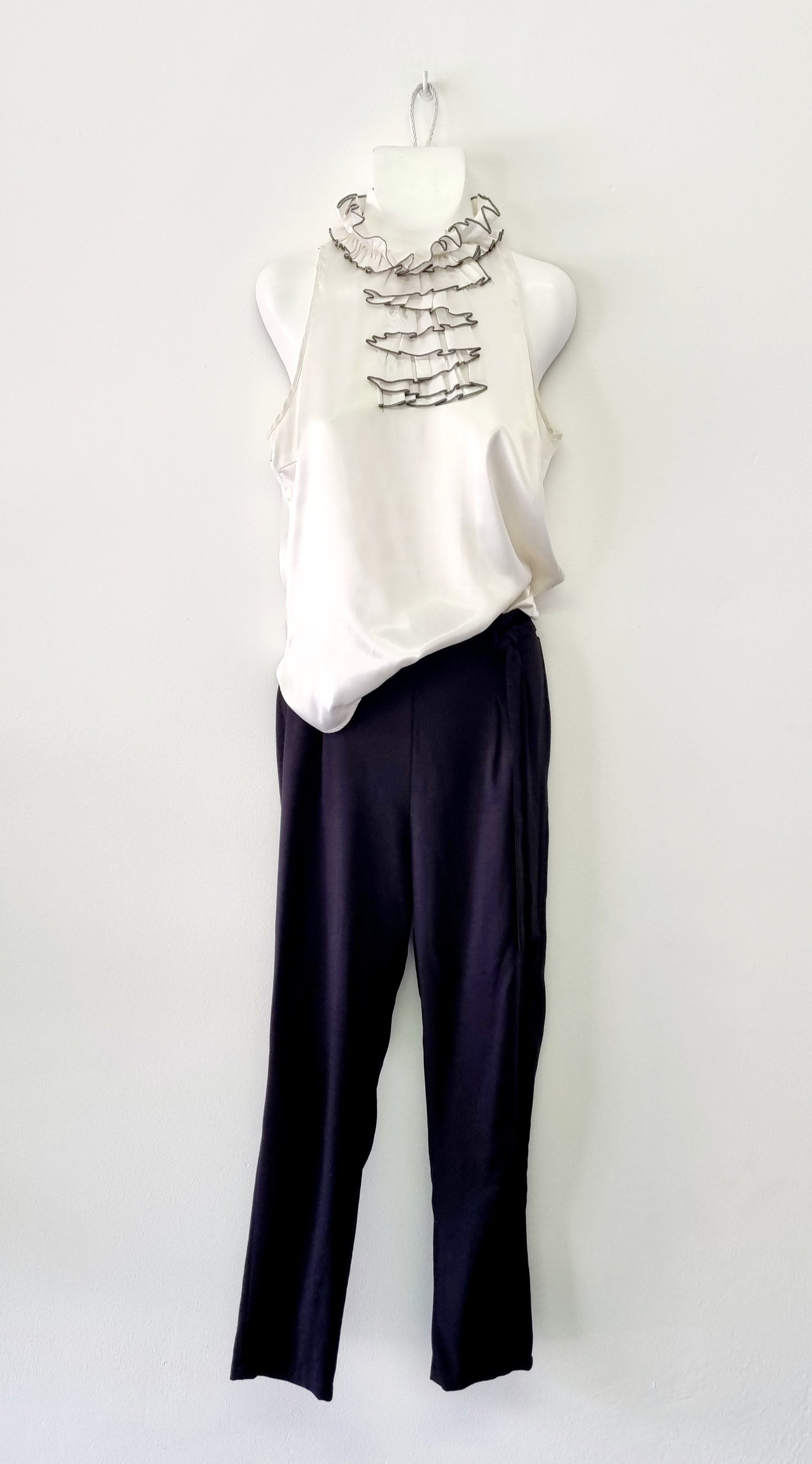 Mr Price - Black Paper Bag Ankle Trousers With Belt