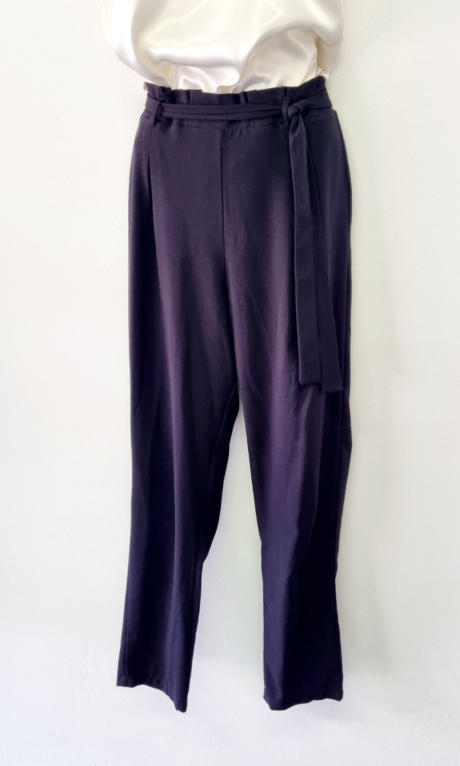 Mr Price - Black Paper Bag Ankle Trousers With Belt