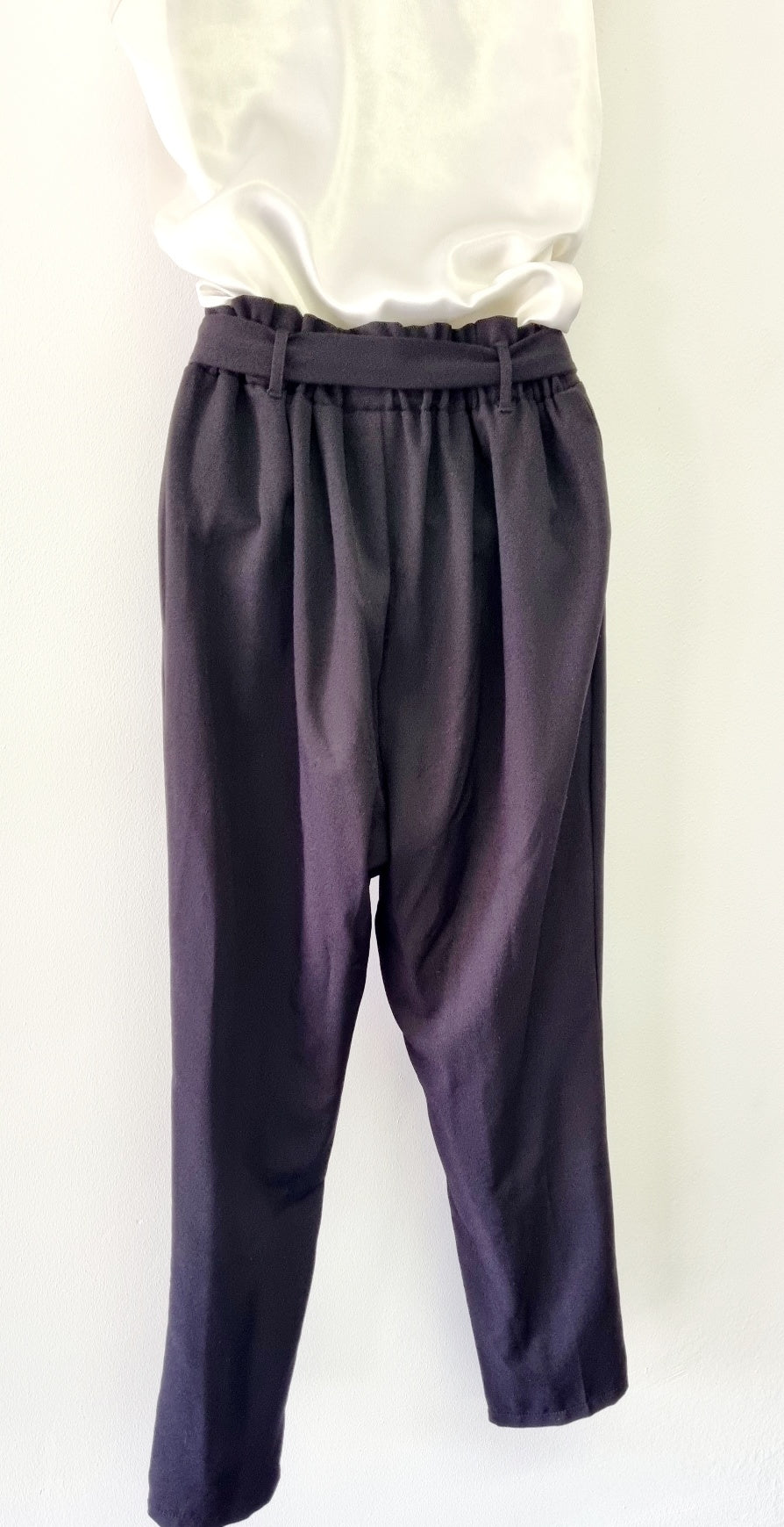 Mr Price - Black Paper Bag Ankle Trousers With Belt