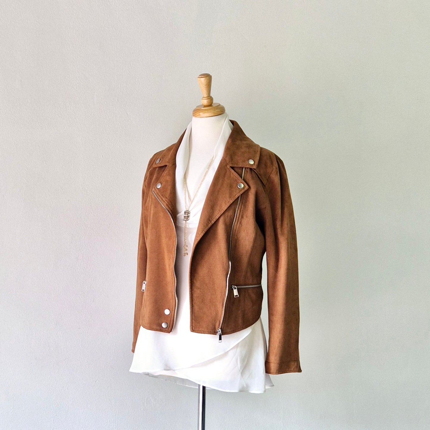 Cotton On- Brown Suede Look Jacket