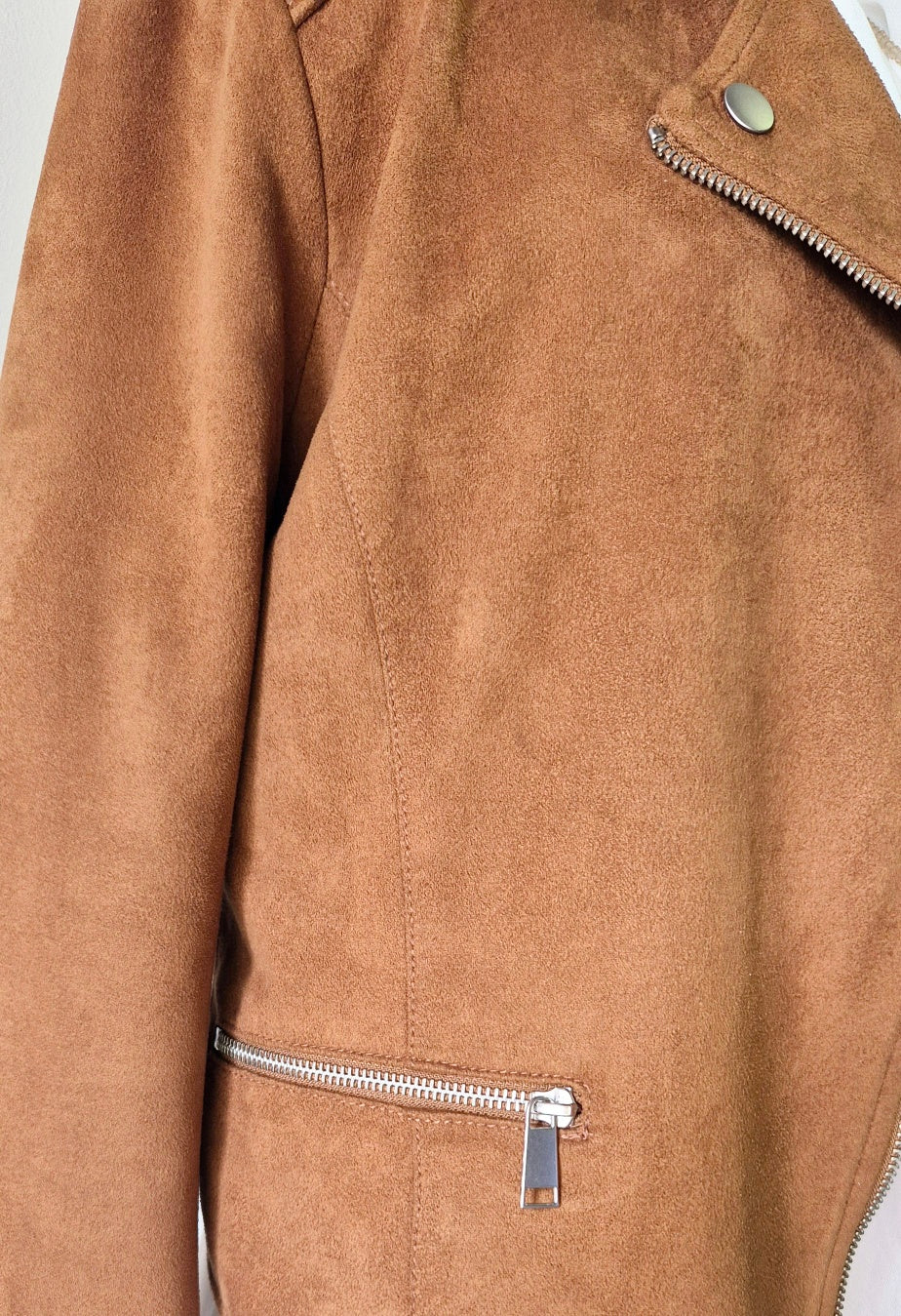 Cotton On- Brown Suede Look Jacket