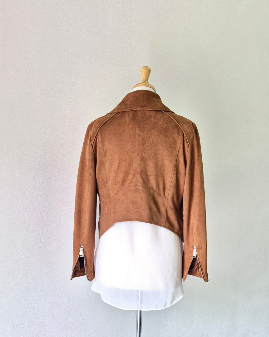 Cotton On- Brown Suede Look Jacket