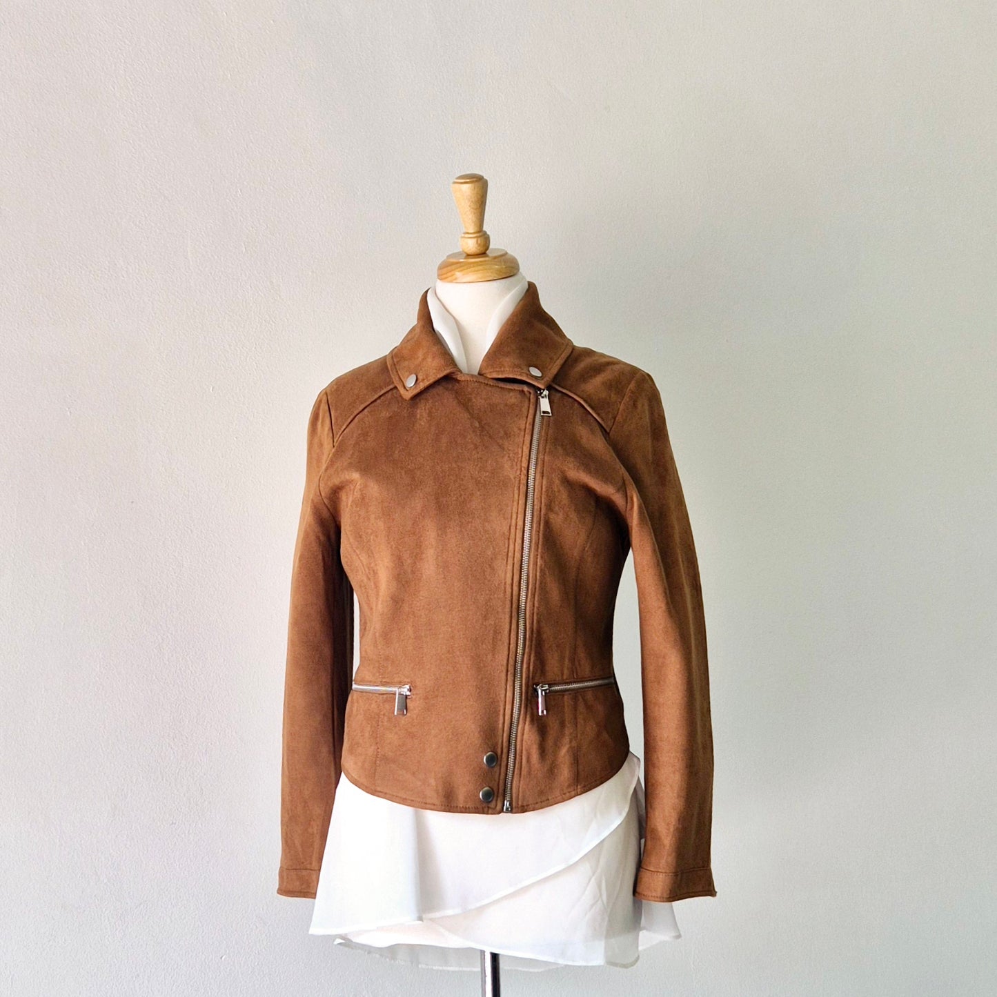 Cotton On- Brown Suede Look Jacket