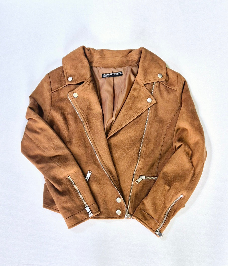 Cotton On- Brown Suede Look Jacket