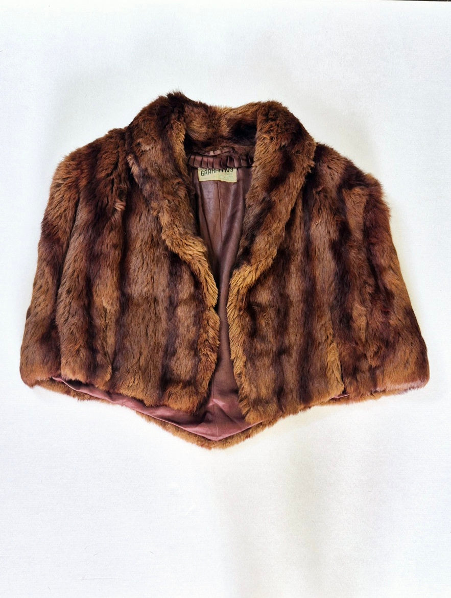 Graham 10Y Furrier Brown Mink Fur Stole