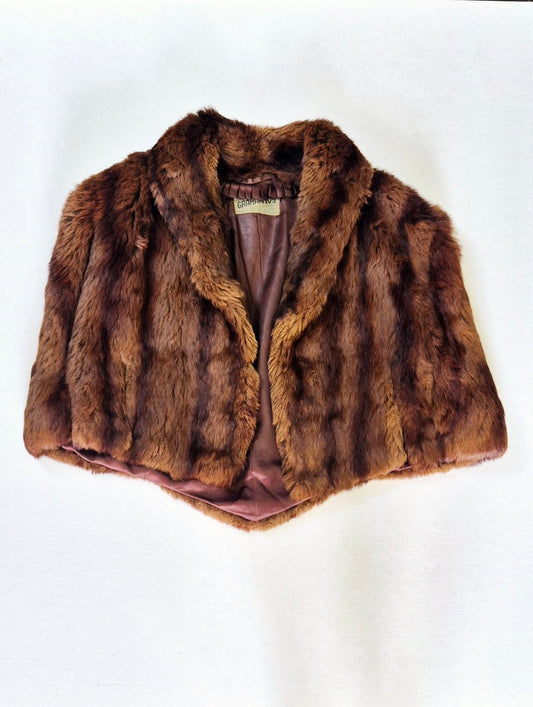 Graham 10Y Furrier Brown Mink Fur Stole