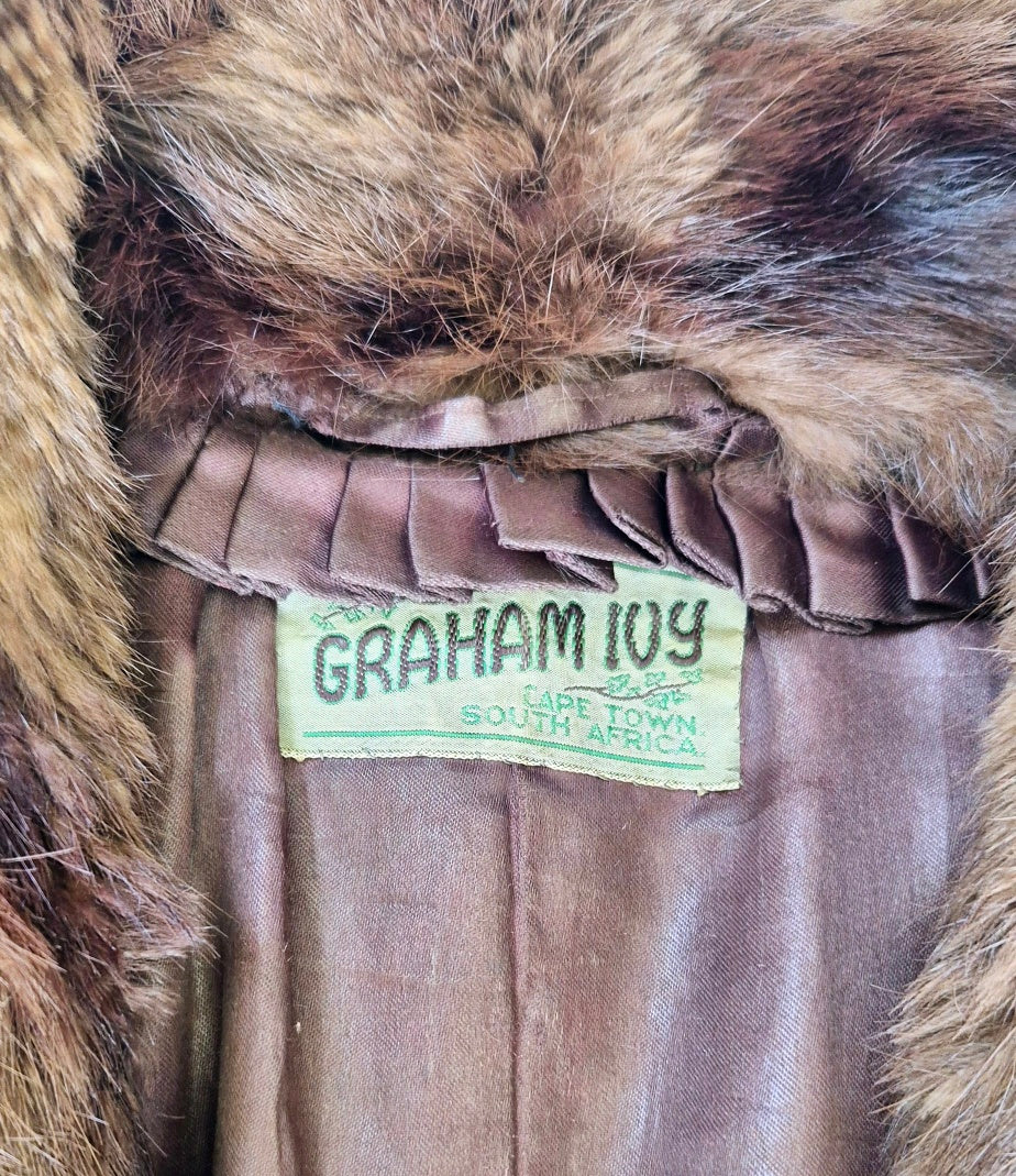 Graham 10Y Furrier Brown Mink Fur Stole
