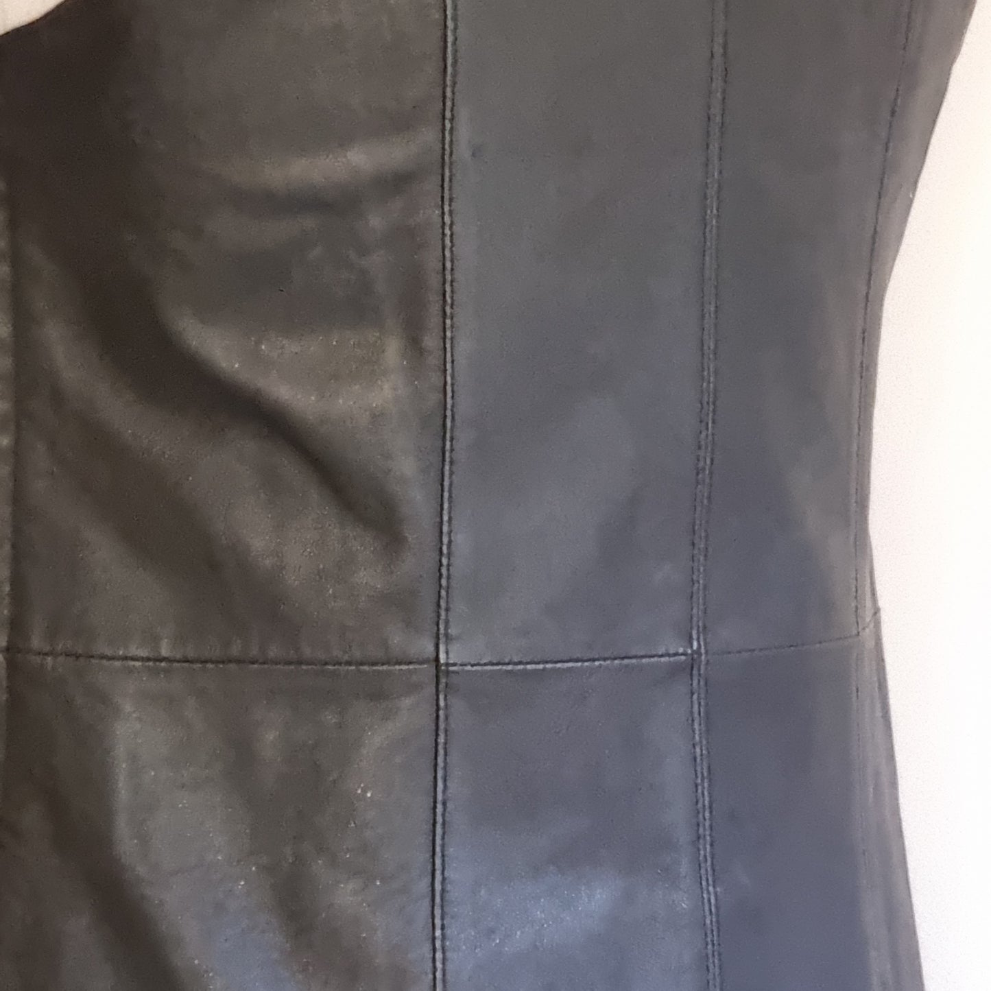 Naf Naf - Black Leather zip pocket dress