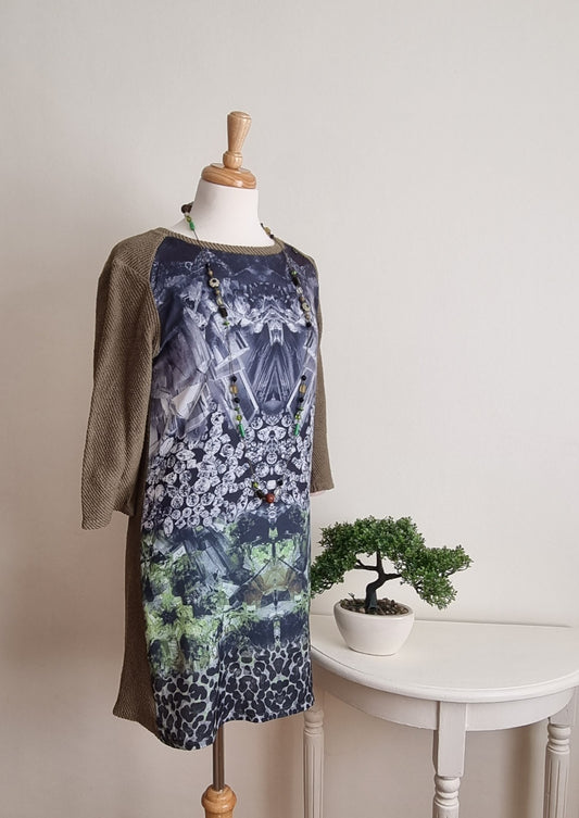 Salsa - Green woven back dress