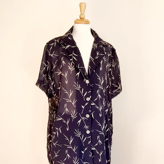 Rhapsody - Black & gold short sleeve shirt