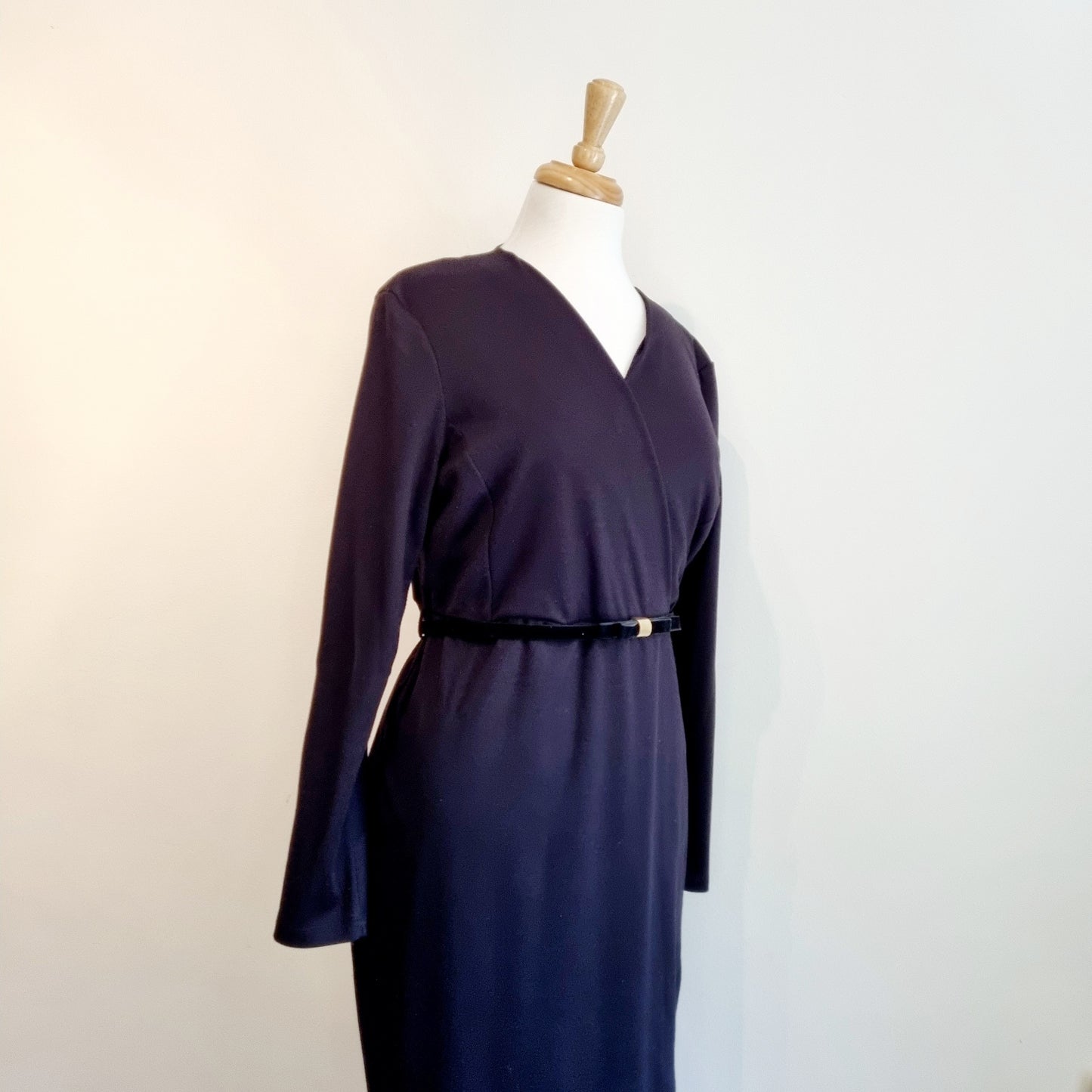 Truworths - Black long sleeve cross over top dress