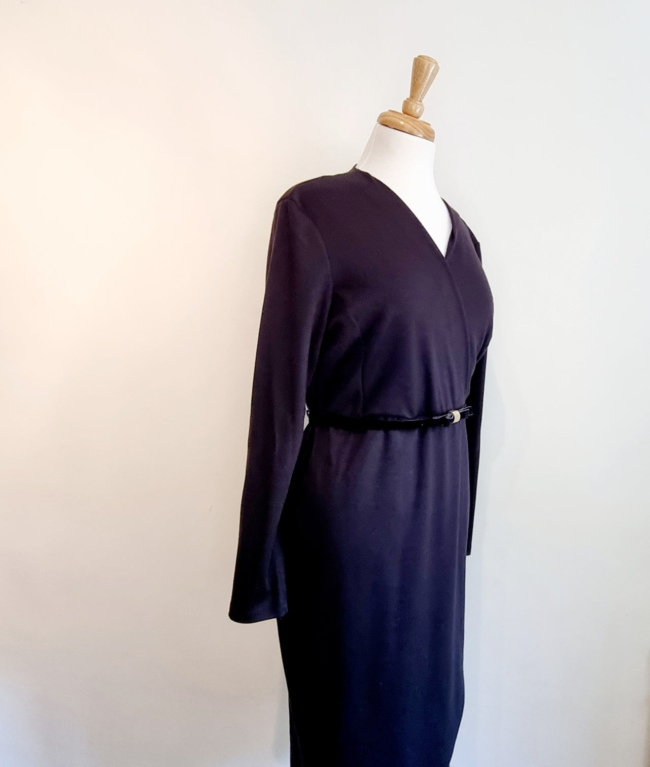 Truworths - Black long sleeve cross over top dress