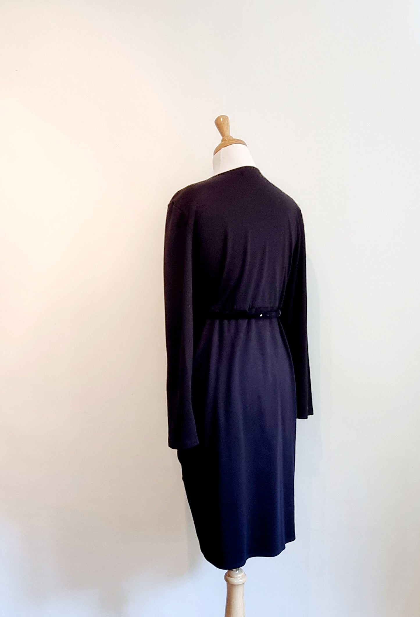 Truworths - Black long sleeve cross over top dress