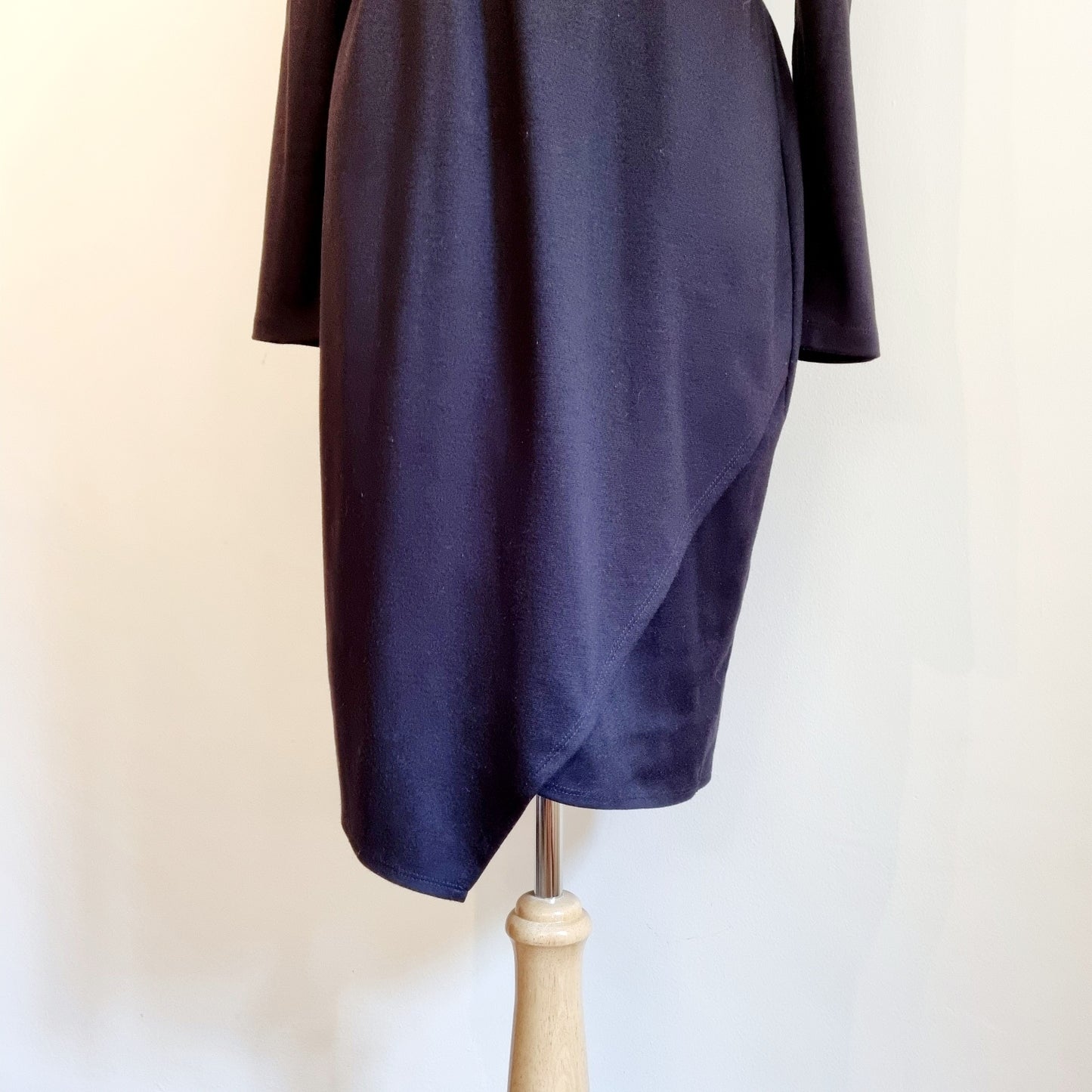 Truworths - Black long sleeve cross over top dress