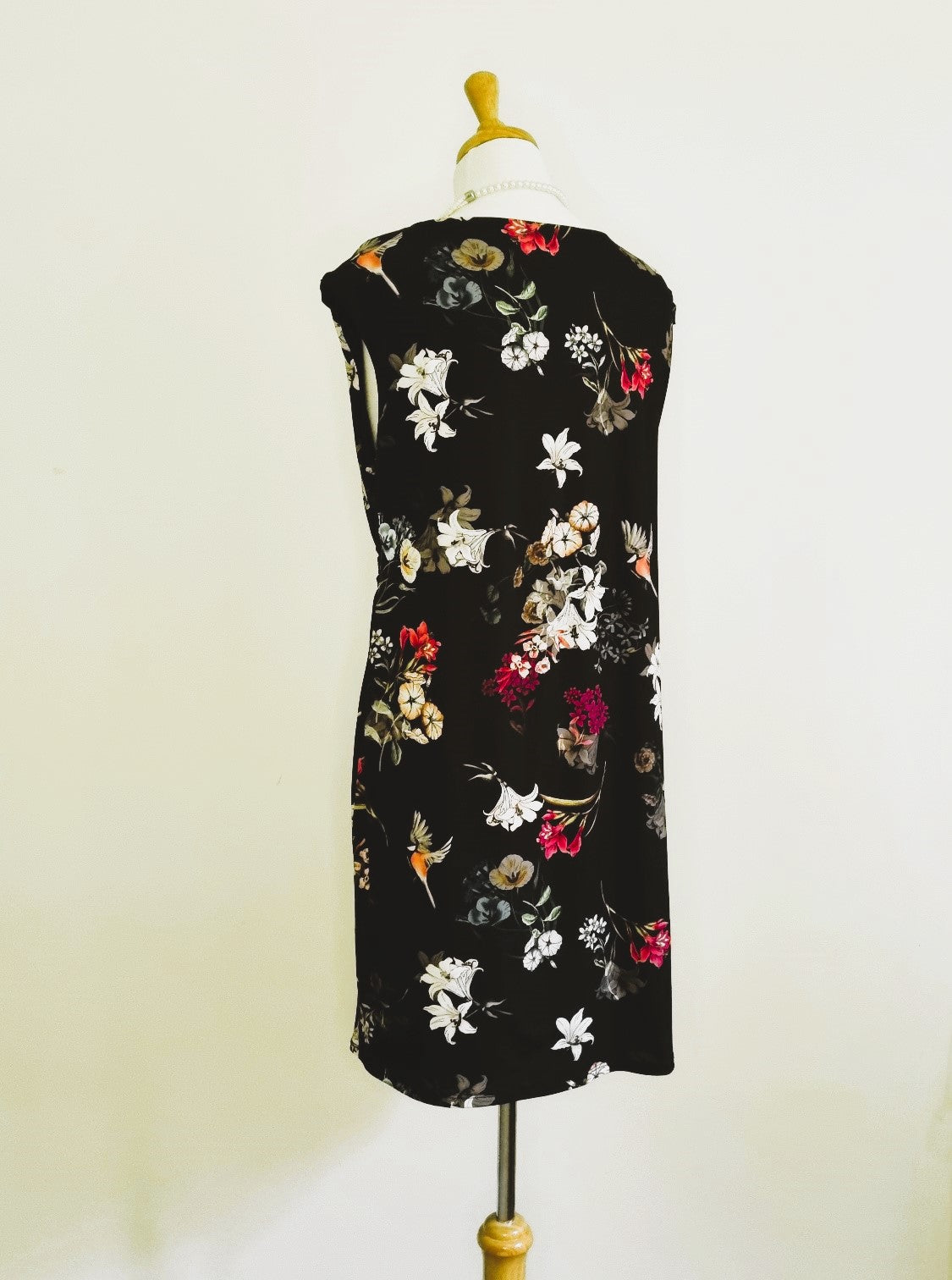 Wallis Petite - Black flower print dress