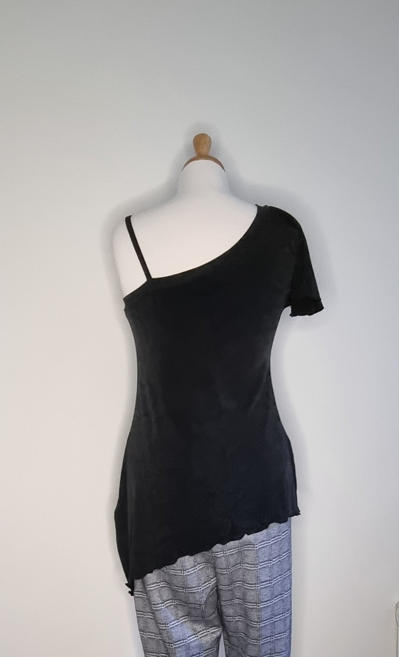 News - Black off shoulder blouse