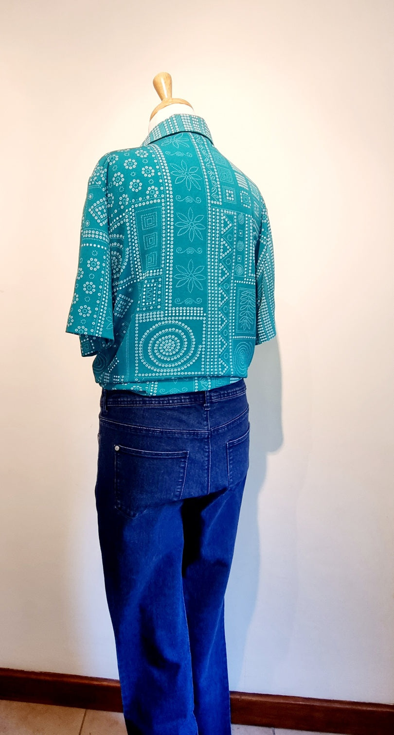 Kelso - Dark blue long bootleg stretch jeans