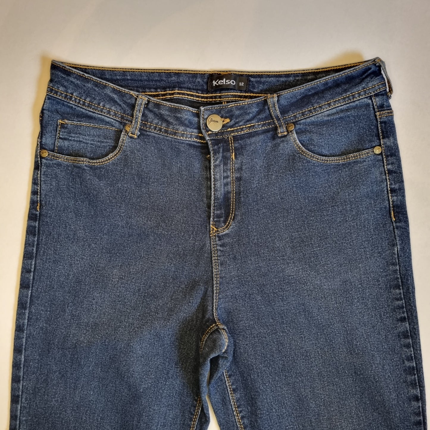 Kelso - Blue long bootleg jeans