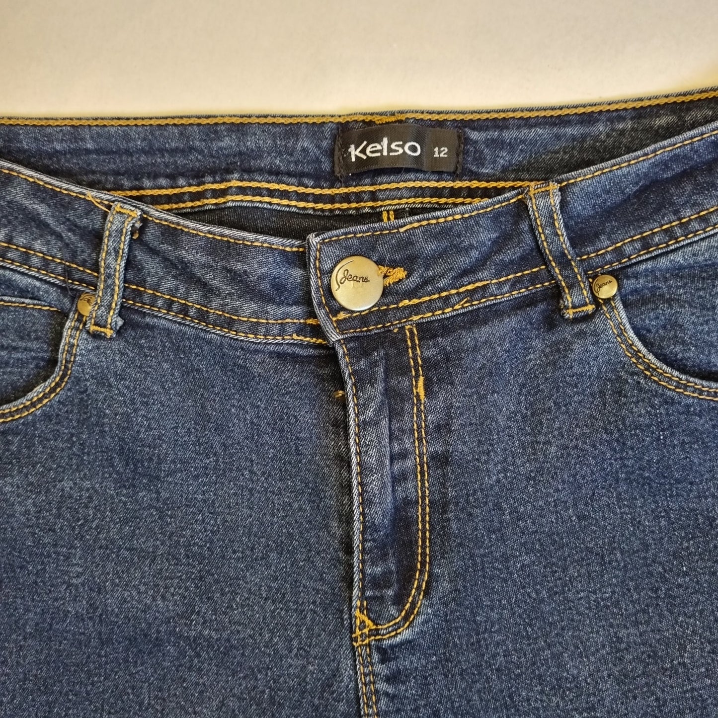 Kelso - Blue long bootleg jeans
