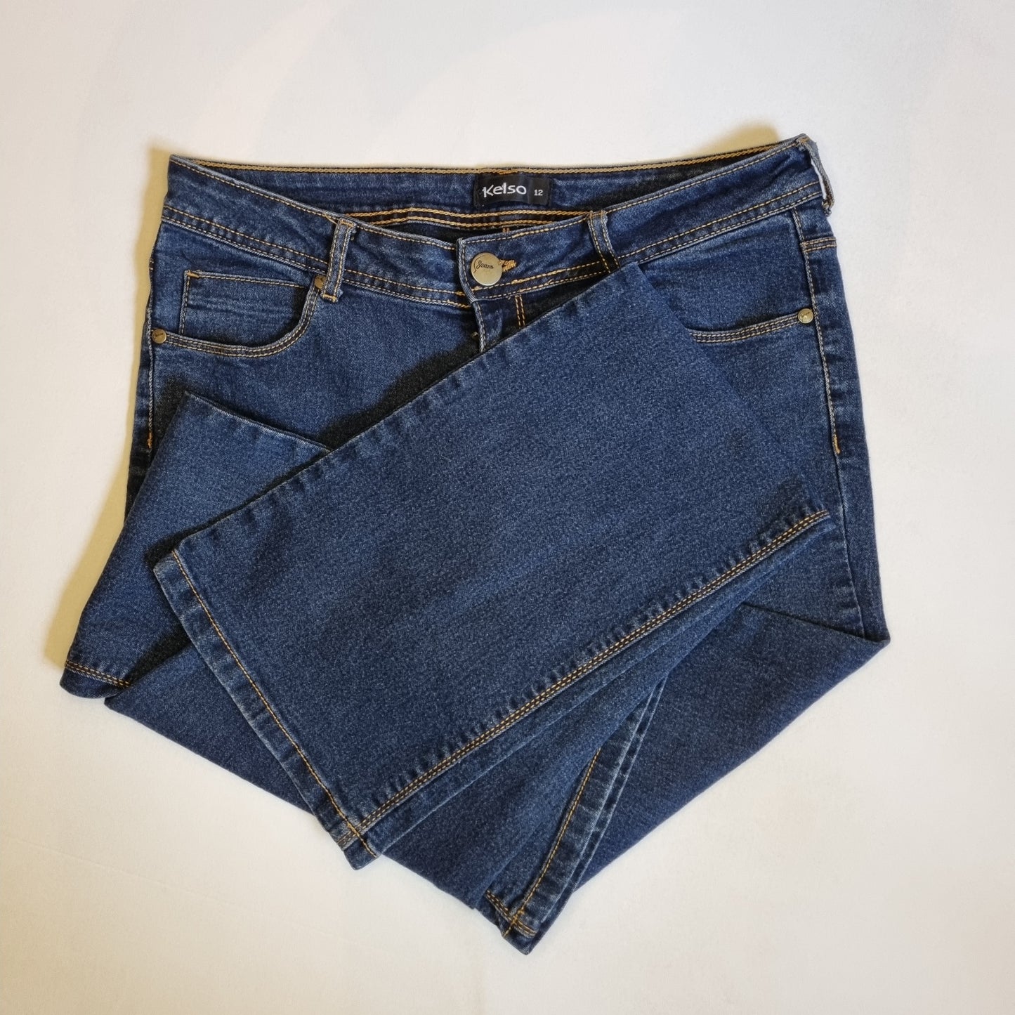 Kelso - Blue long bootleg jeans
