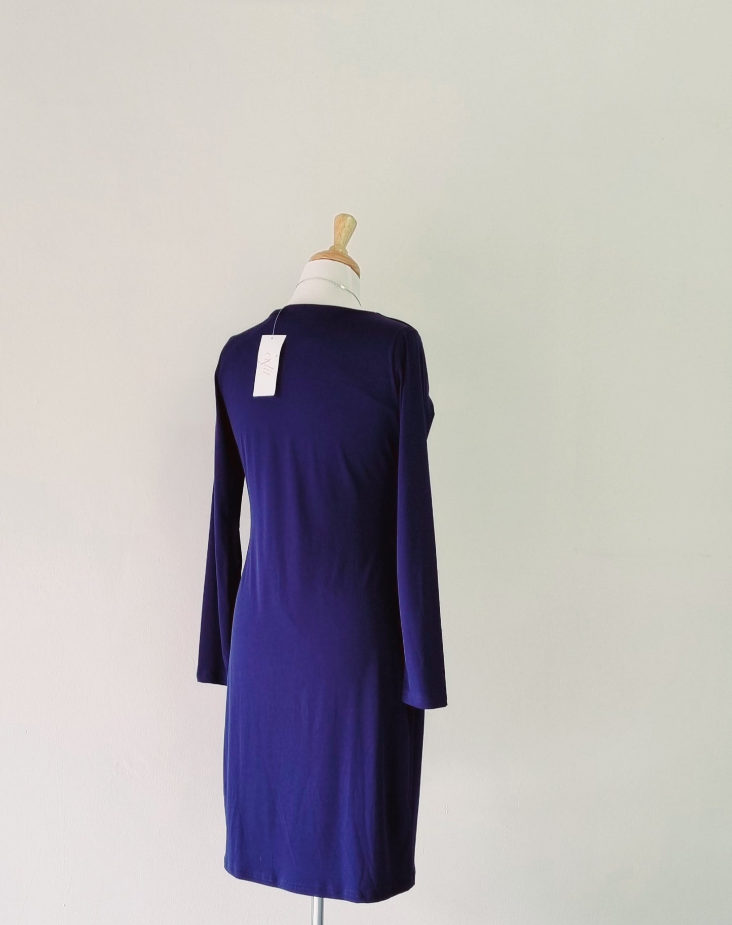 Edit - Blue long sleeve shift dress with detailed neckline. (Still with tag)
