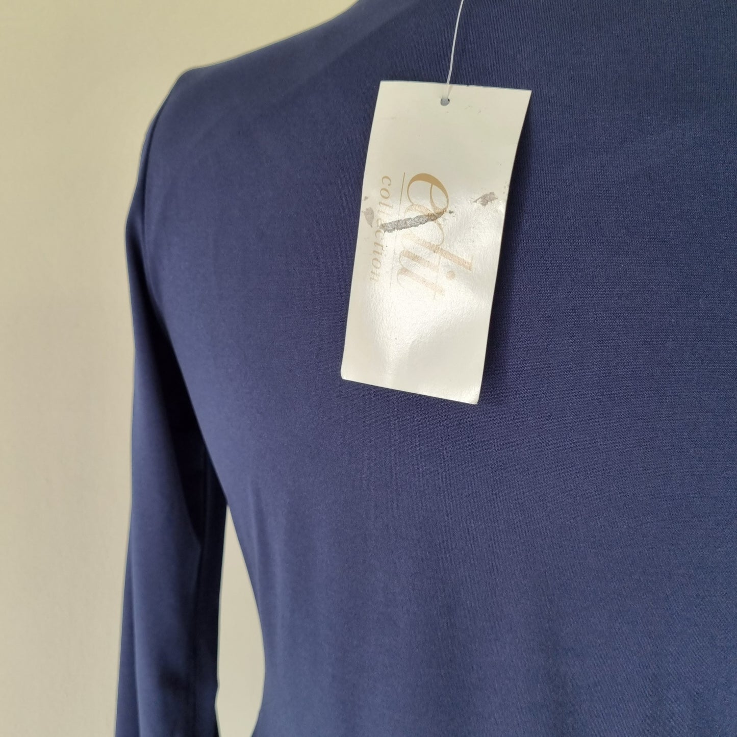 Edit - Blue long sleeve shift dress with detailed neckline. (Still with tag)