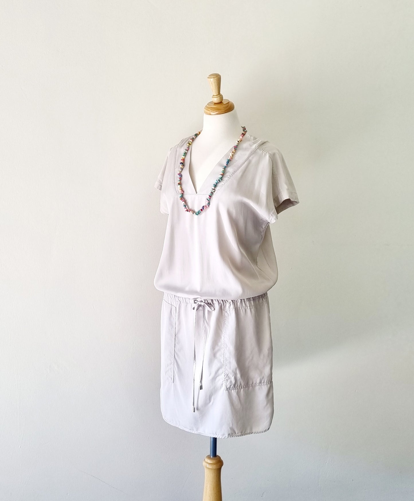 Studio W - Beige dress shirt with waist tie