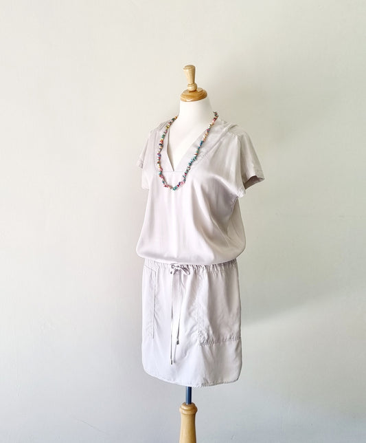 Studio W - Beige dress shirt with waist tie