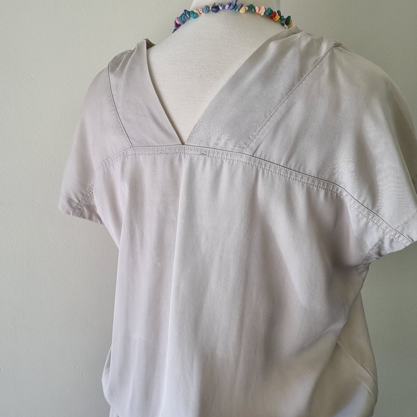 Studio W - Beige dress shirt with waist tie