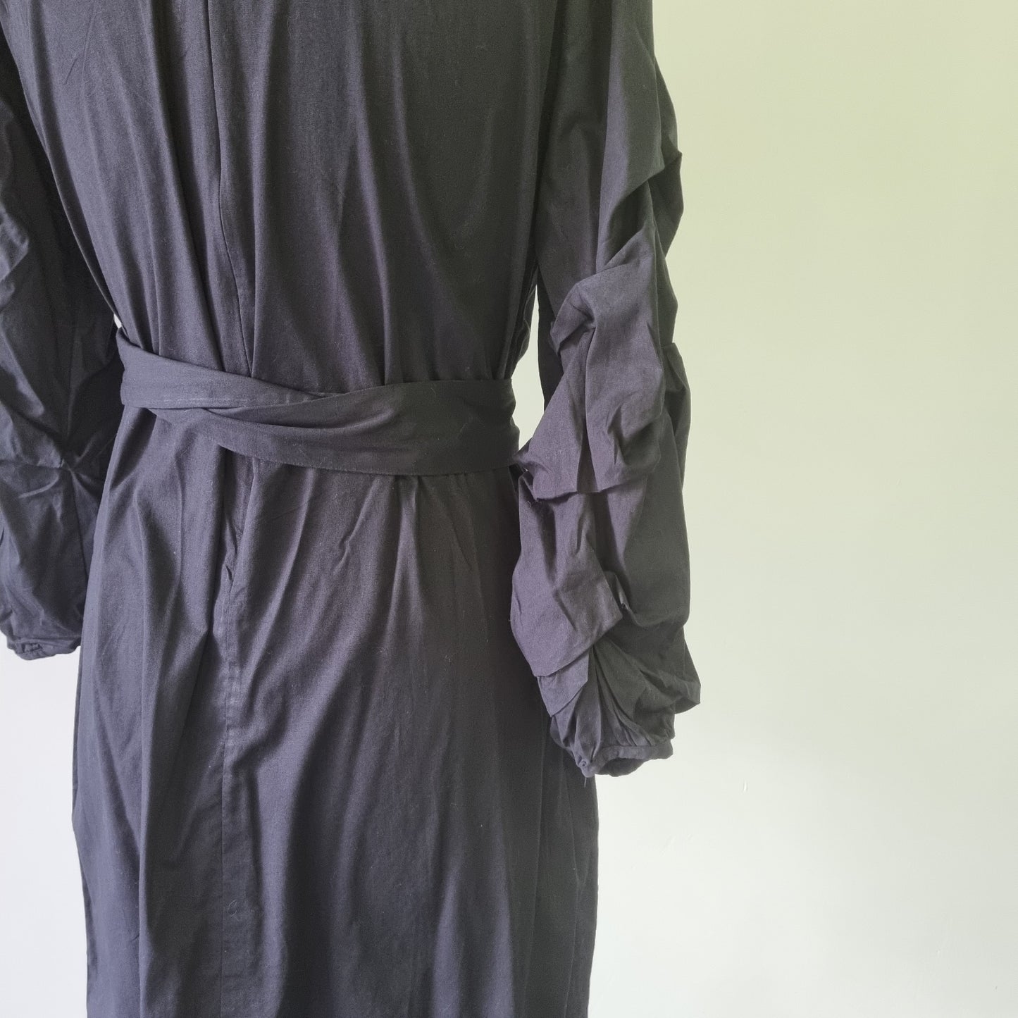 Style Republic - Unique black waisted long sleeve wrap dress