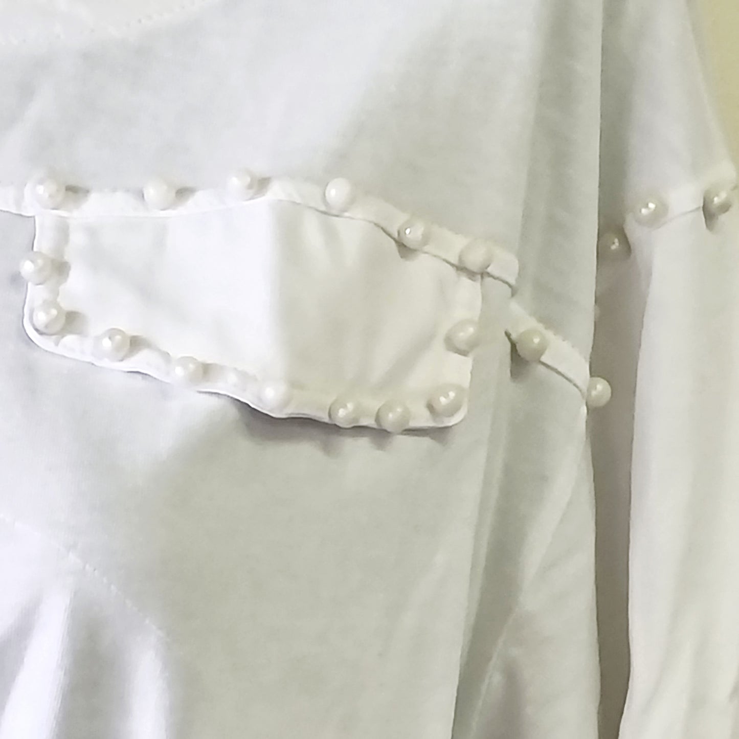 Zara - Pearl studded T-Shirt