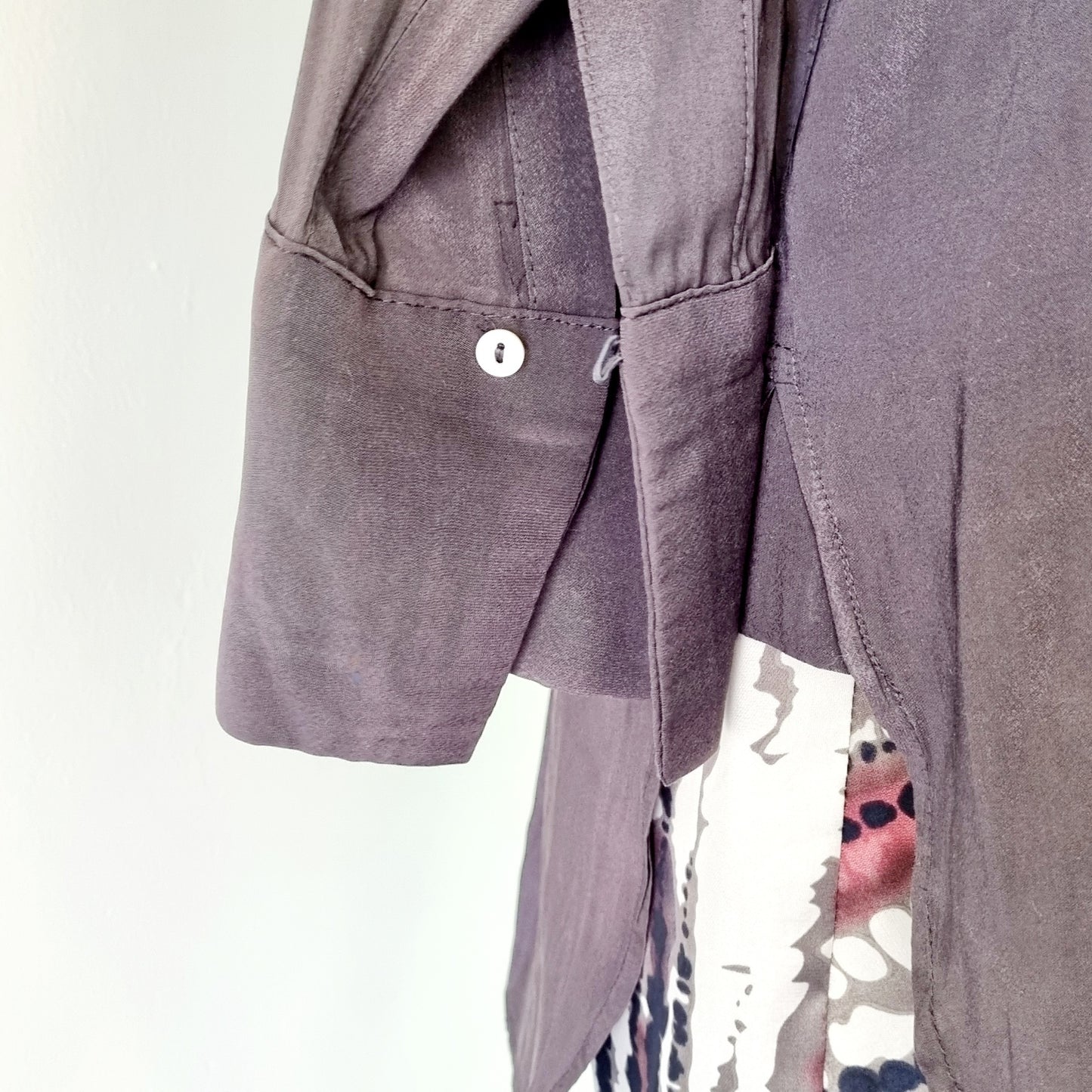 H&M Conscious - Charcoal long sleeve hi-lo dress shirt