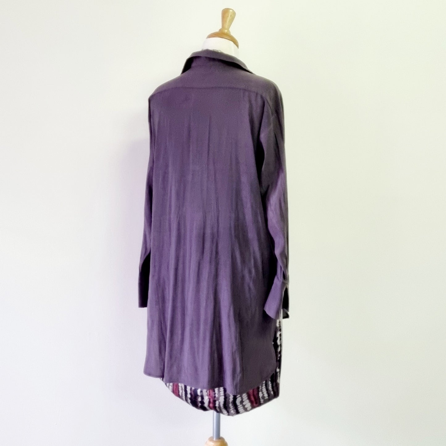 H&M Conscious - Charcoal long sleeve hi-lo dress shirt