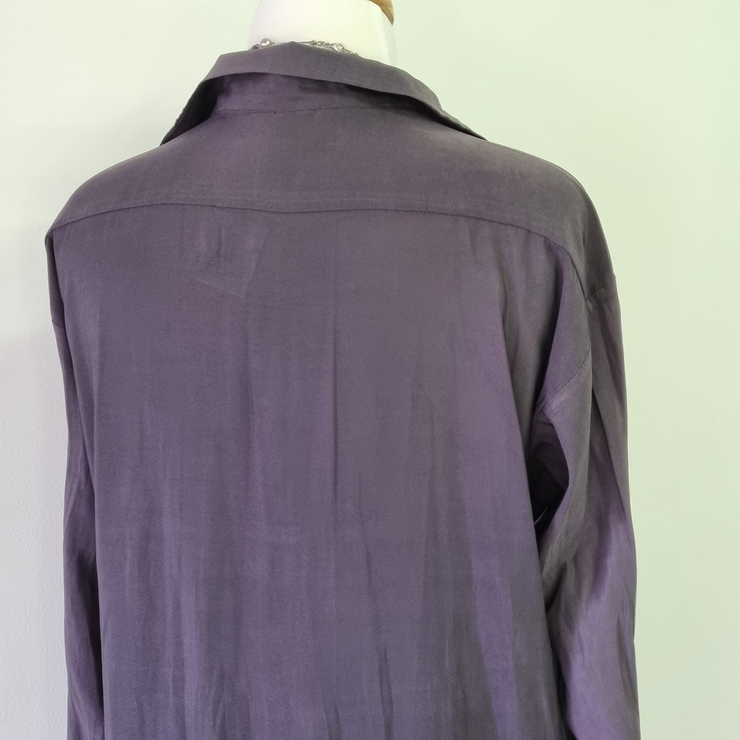 H&M Conscious - Charcoal long sleeve hi-lo dress shirt