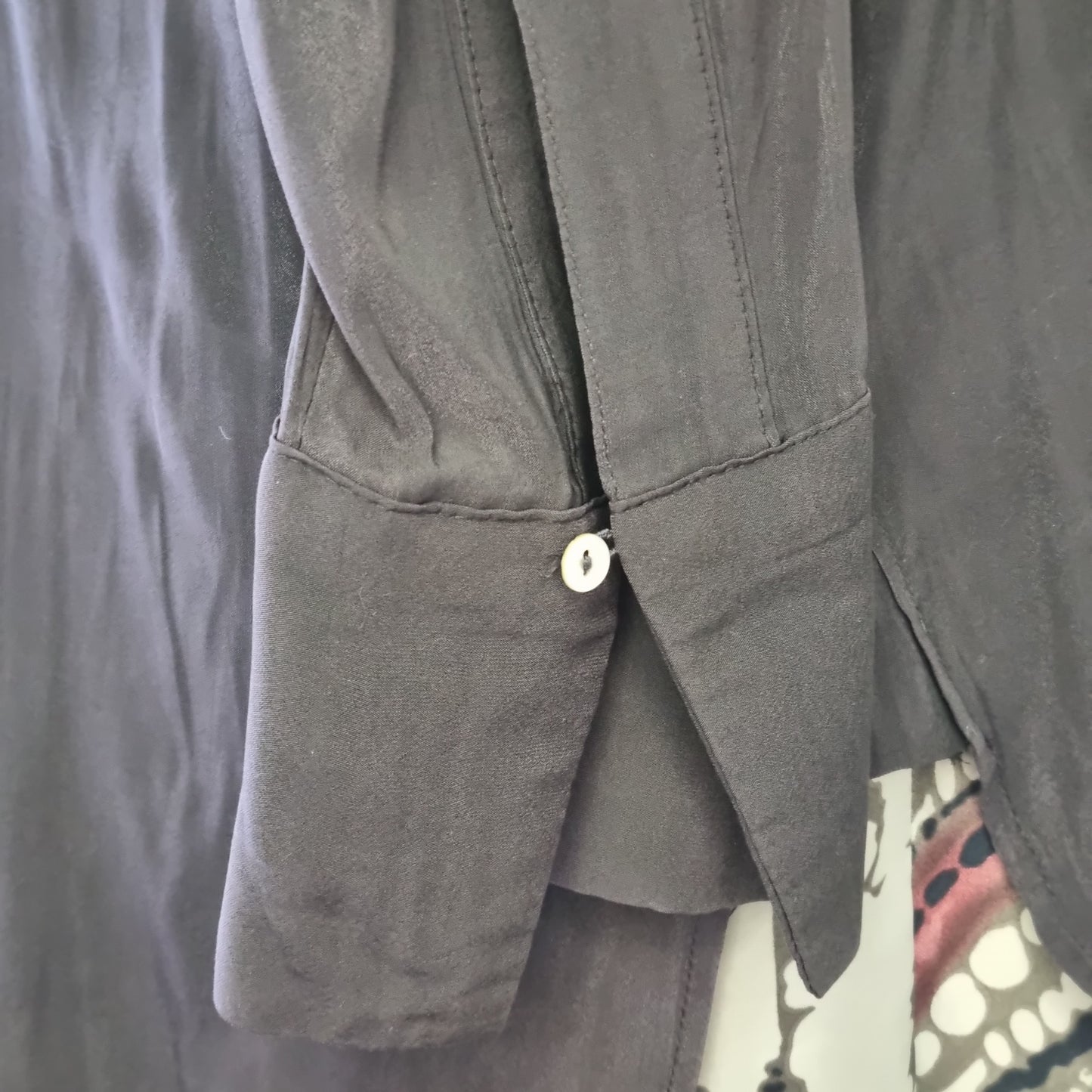 H&M Conscious - Charcoal long sleeve hi-lo dress shirt