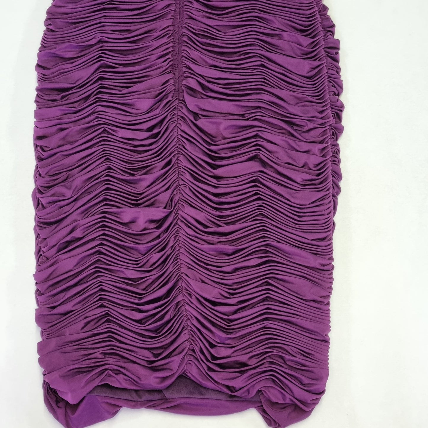 Bicici - Formal ruched purple midi dress