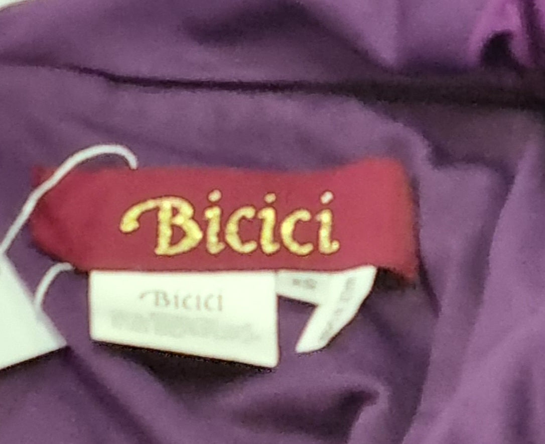 Bicici - Formal ruched purple midi dress