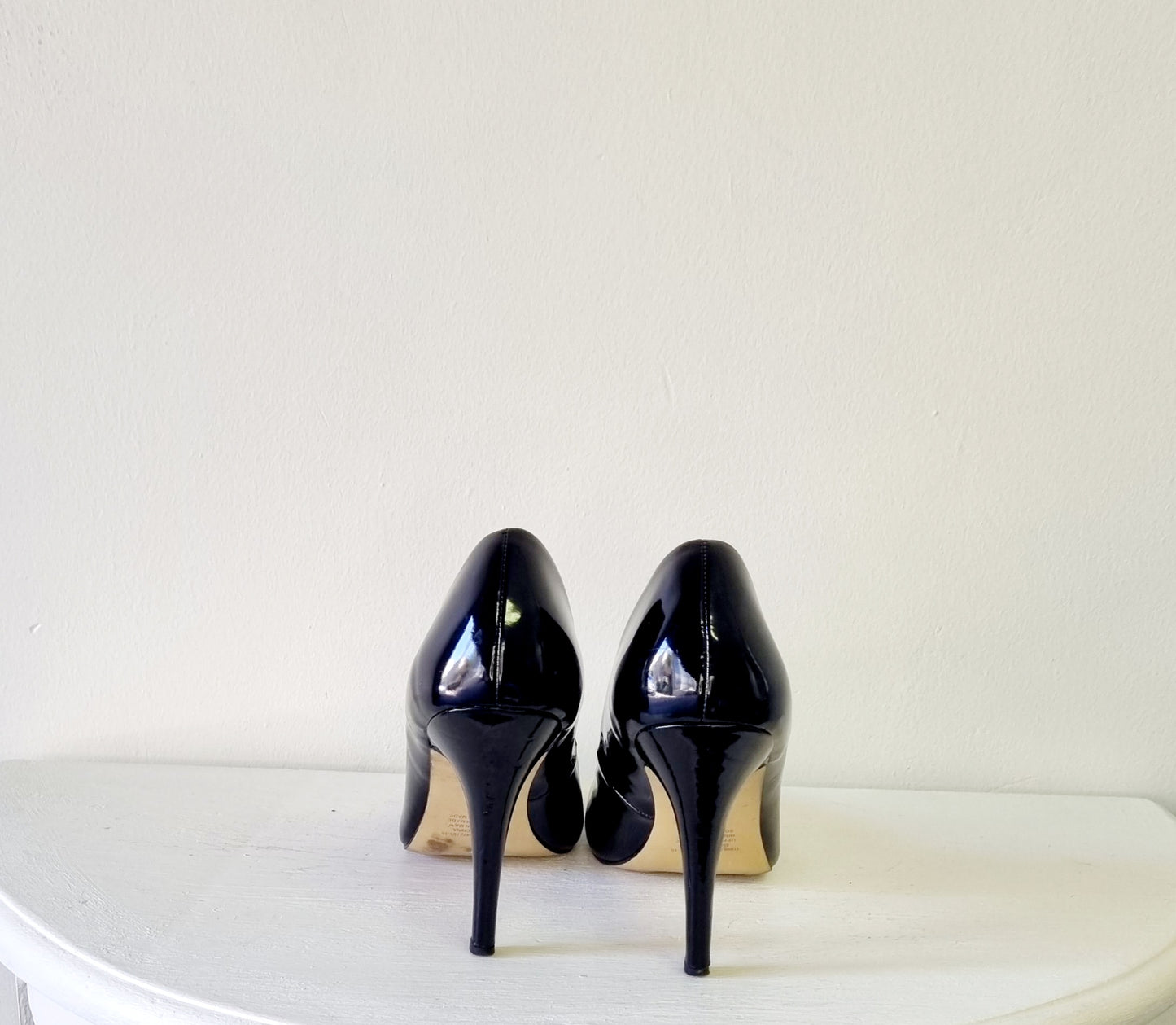 Woolworths - Black patent court heels