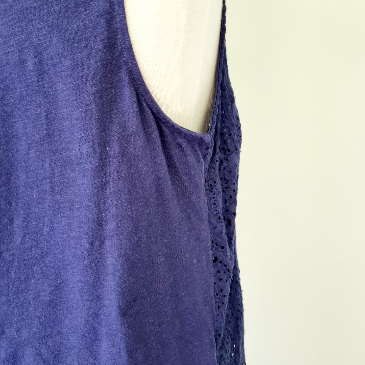Woolworths - Blue sleeveless front enlaced blouse