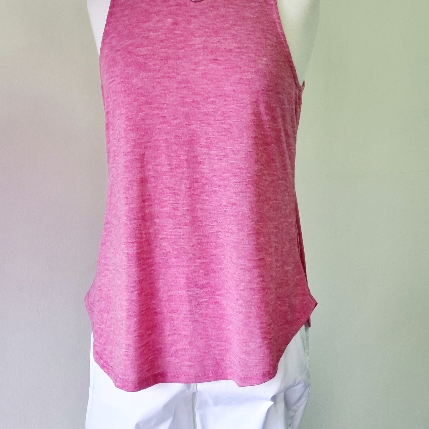 Woolworths - Pink sleeveless casualwear top with back zip.
