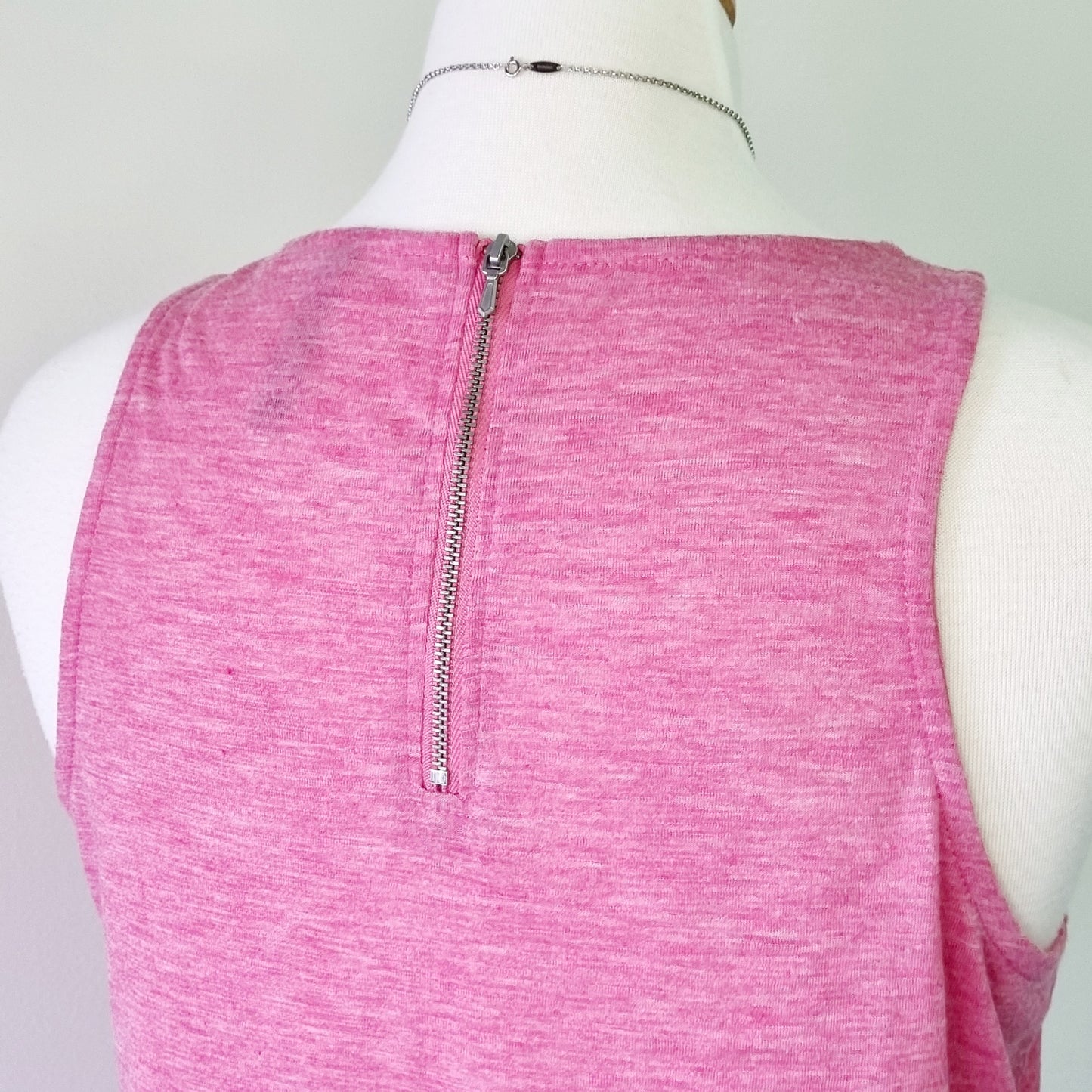 Woolworths - Pink sleeveless casualwear top with back zip.