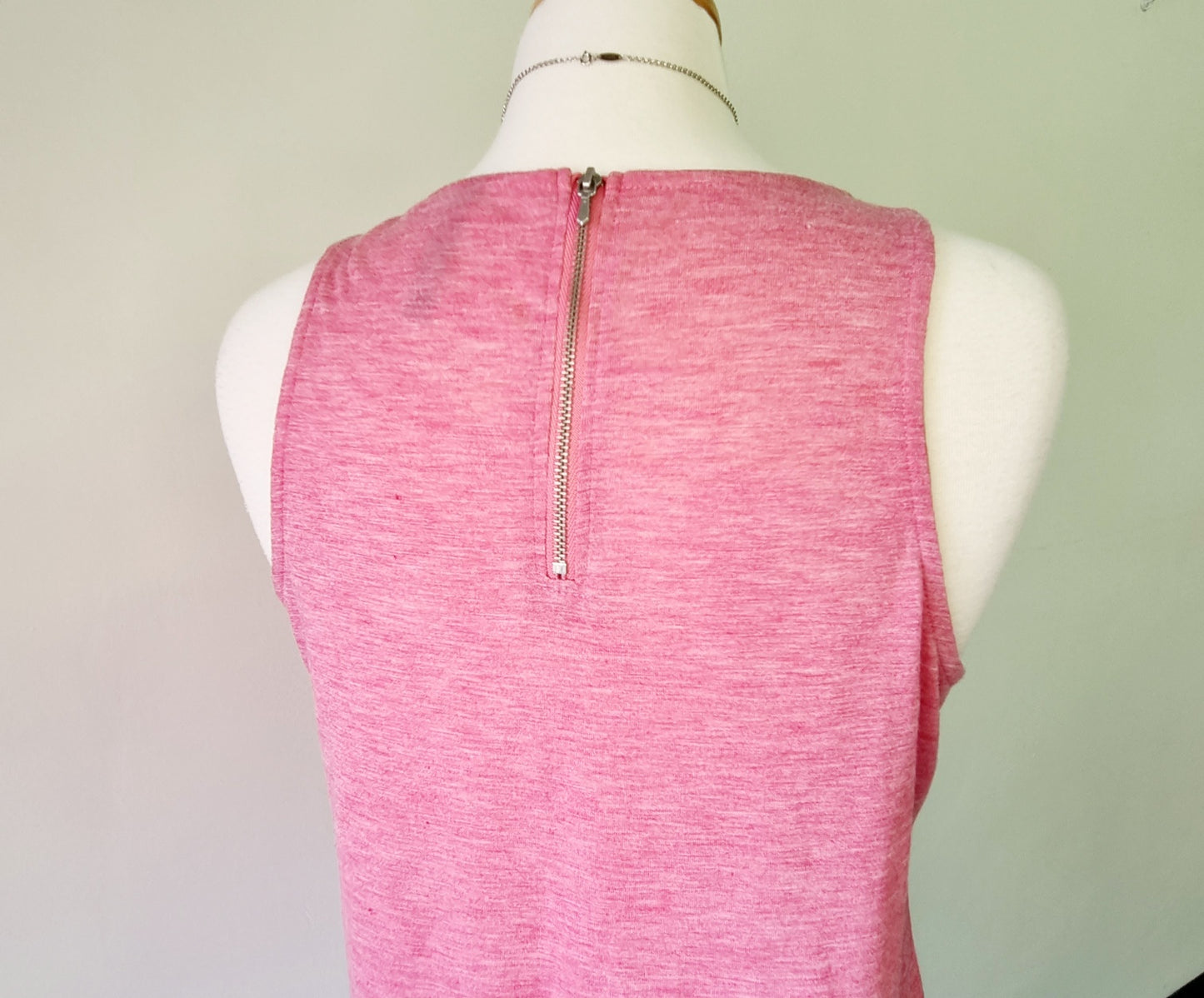 Woolworths - Pink sleeveless casualwear top with back zip.
