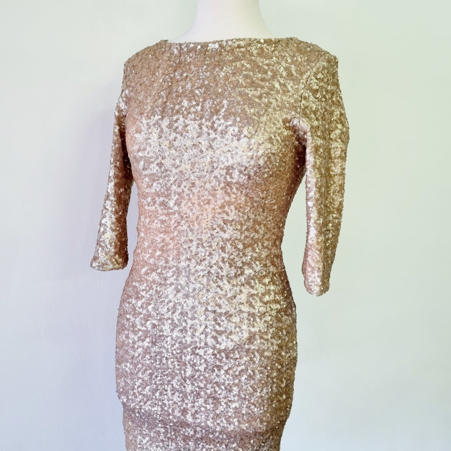 YDE - Gold sequin cocktail dress