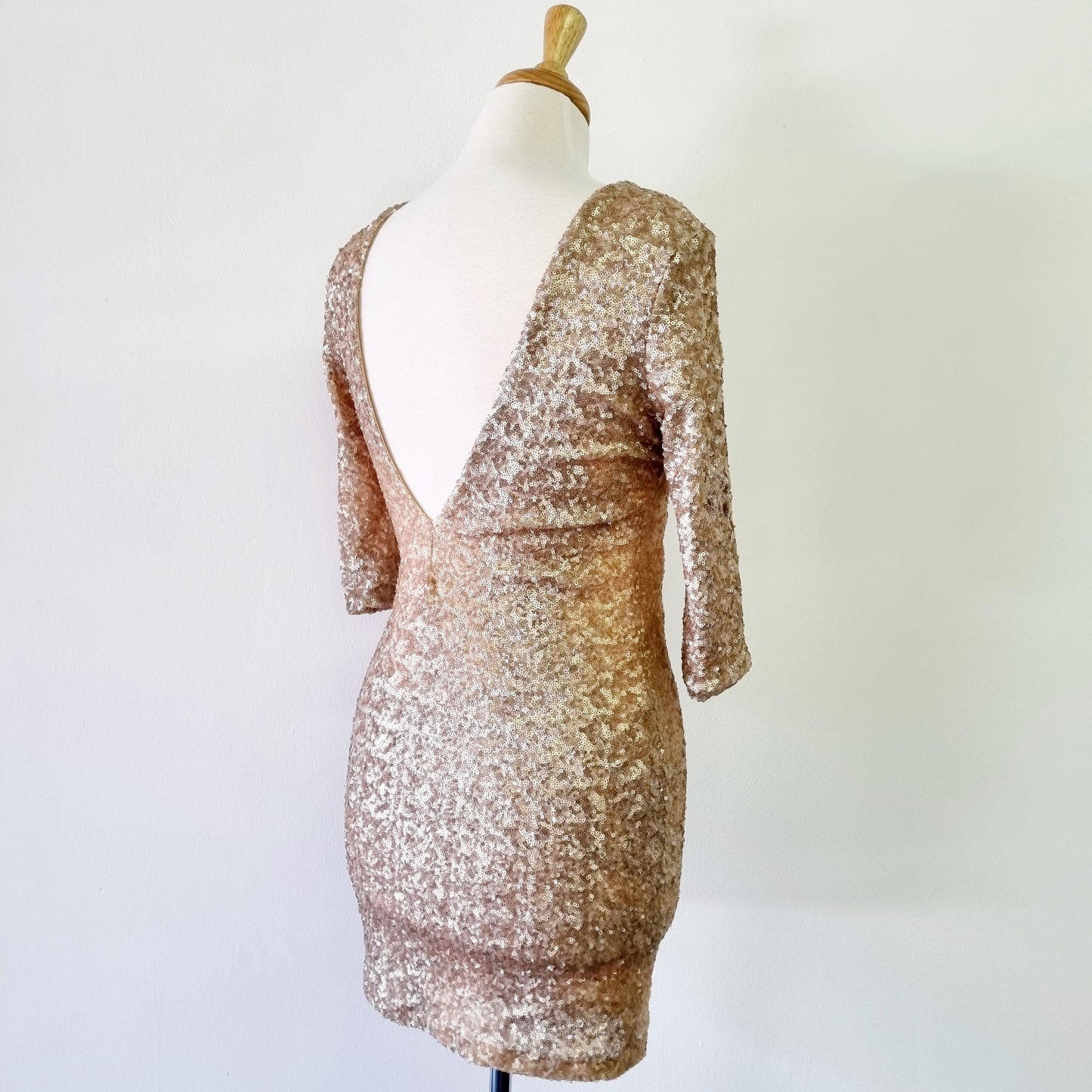 YDE - Gold sequin cocktail dress