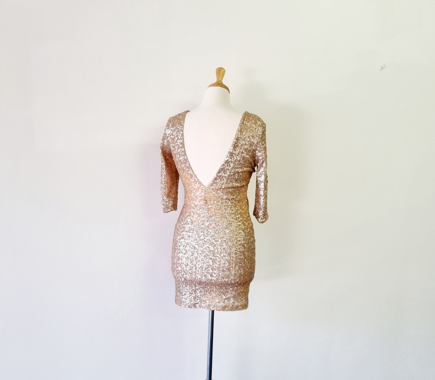 YDE - Gold sequin cocktail dress