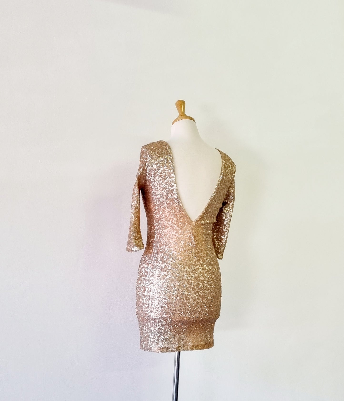 YDE - Gold sequin cocktail dress